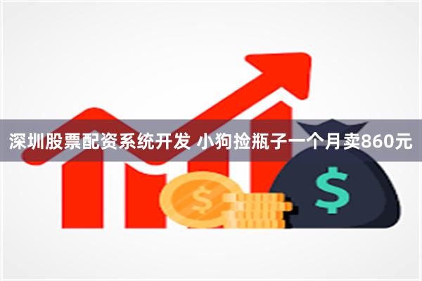 深圳股票配资系统开发 小狗捡瓶子一个月卖860元
