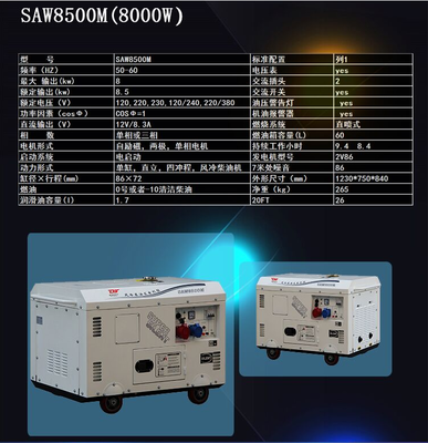 綠色能源新選擇 8千瓦靜音柴油發(fā)電機(jī)助力環(huán)保施工與應(yīng)急救援